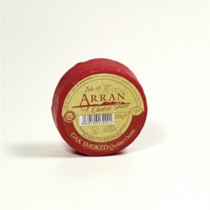 Arran oak smoked flavoured cheddar cheese 200g truckle