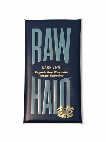 Raw Halo Pure Dark 76% Chocolate Bar 35g